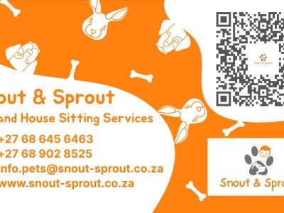 Snout & Sprout (pet sitter in Johannesburg, Pretoria )